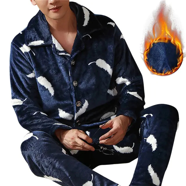 Warm Flannel Pajama Set