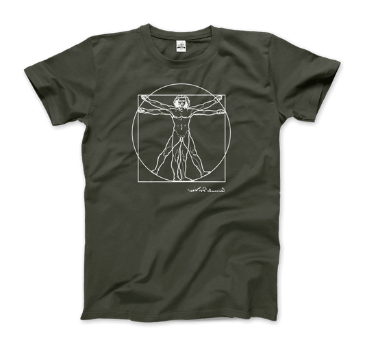 Leonardo Da Vinci, Vitruvian Man Sketch T-Shirt