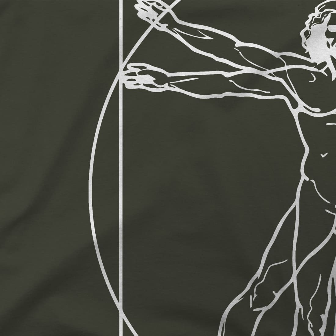 Leonardo Da Vinci, Vitruvian Man Sketch T-Shirt