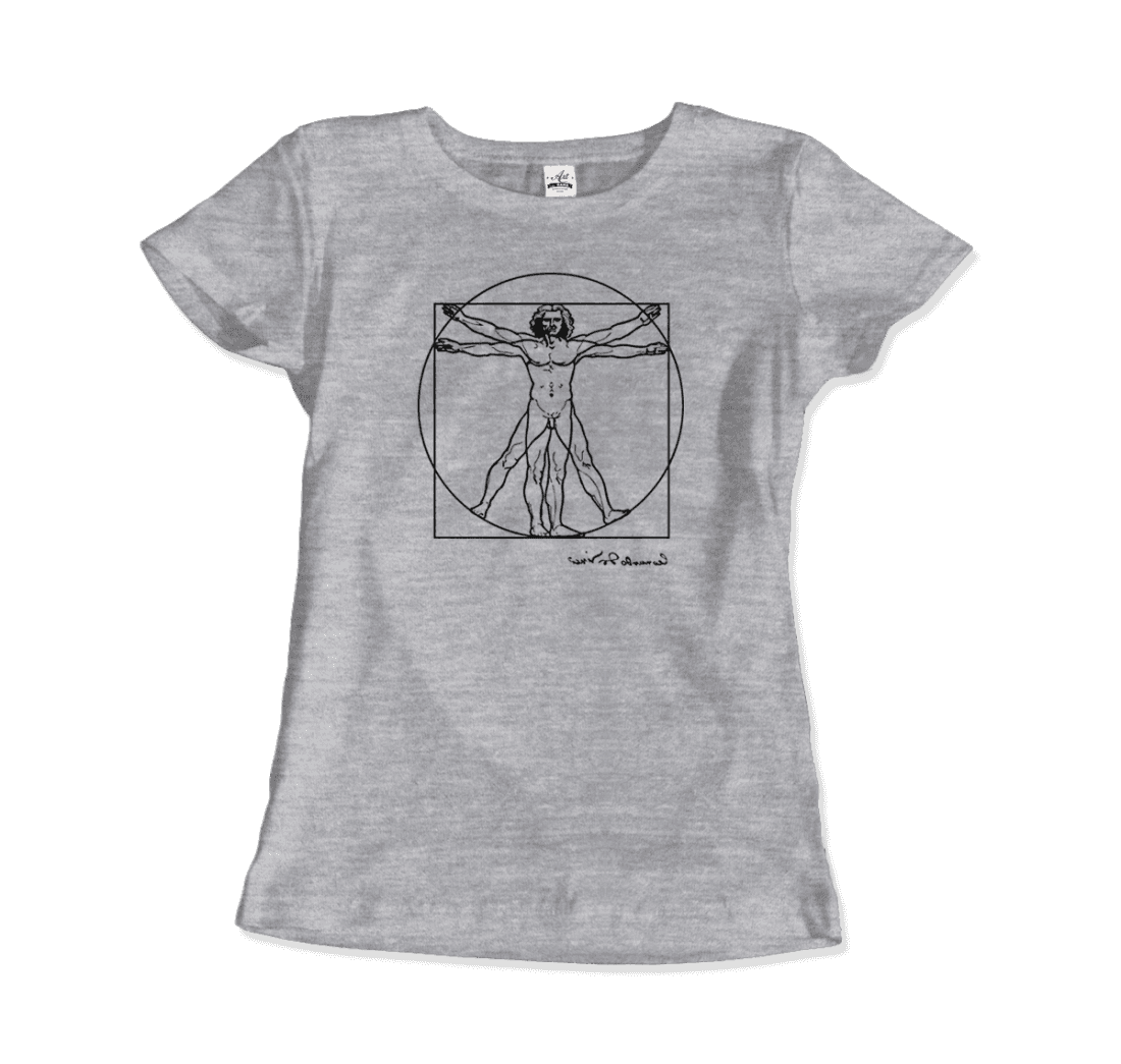 Leonardo Da Vinci, Vitruvian Man Sketch T-Shirt