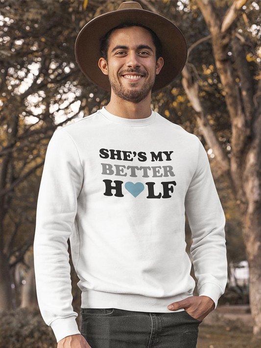 Romantic Couple Quote Sweatshirt Men's -GoatDeals Designs