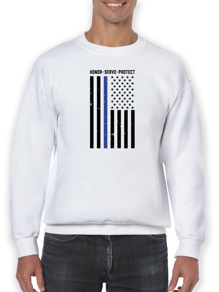 Law Enforcement Flag Sweatshirt Men's -GoatDeals Designs