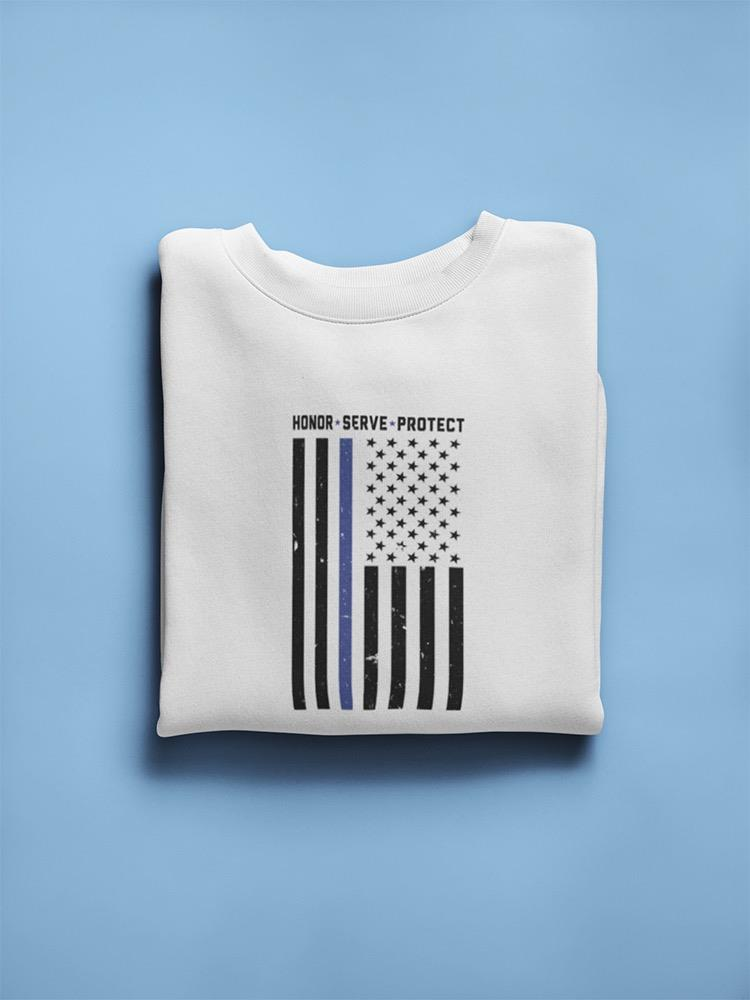 Law Enforcement Flag Sweatshirt Men's -GoatDeals Designs