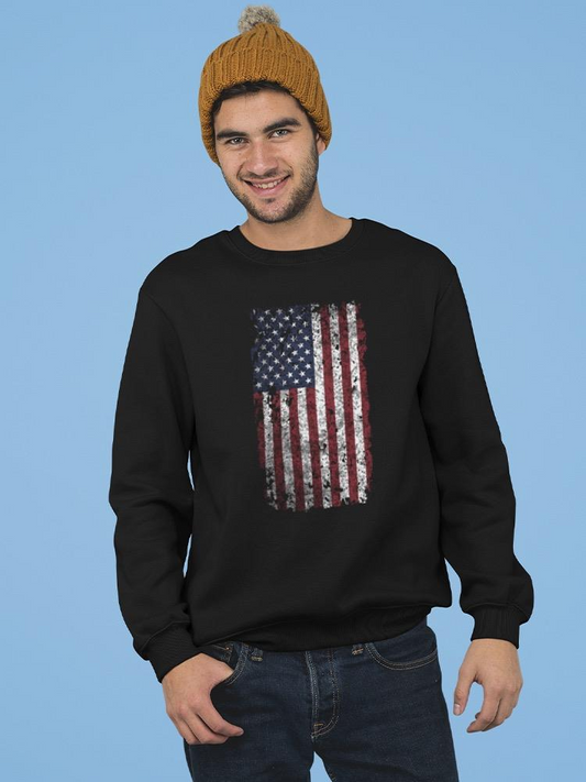 Old Wasted Flag Sweatshirt Men's -GoatDeals Designs