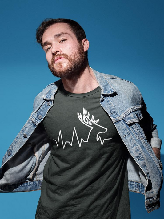 Deer Heartbeat Men's T-shirt