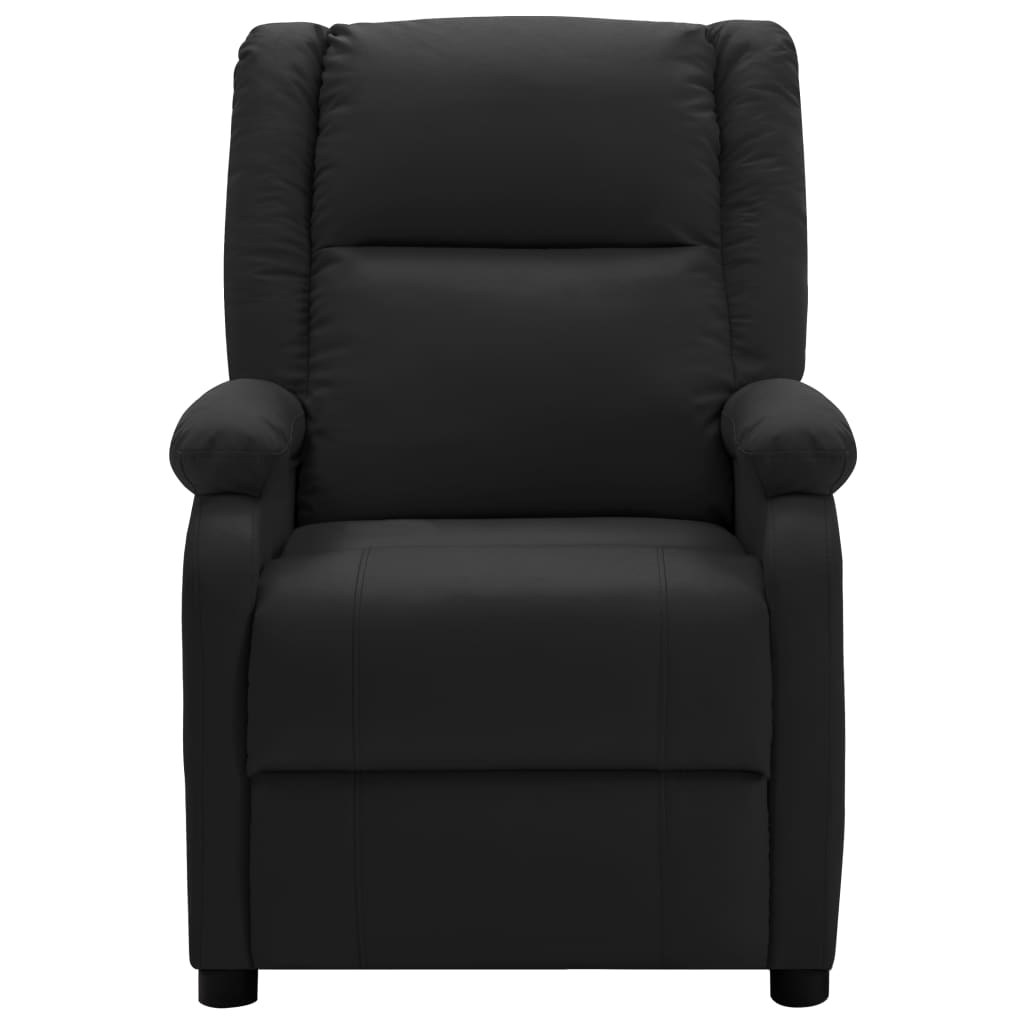 vidaXL Massage Chair Black Faux Leather