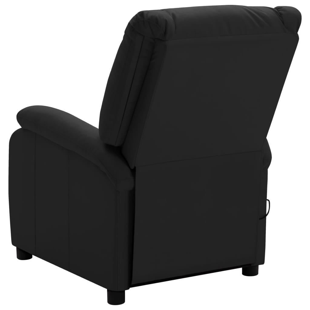 vidaXL Massage Chair Black Faux Leather