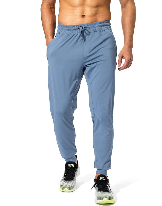 Men'S Sweatpants with Zipper Pockets Athletic Pants Traning Track Pants Joggers for Men Soccer, Running, Workout