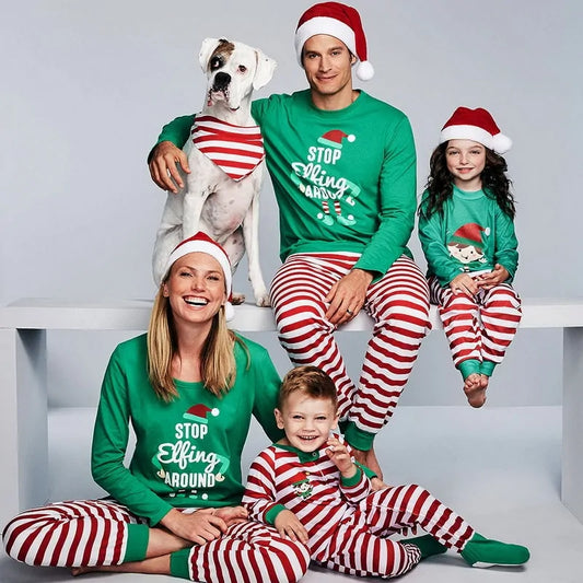 Festive Family Pajamas Set