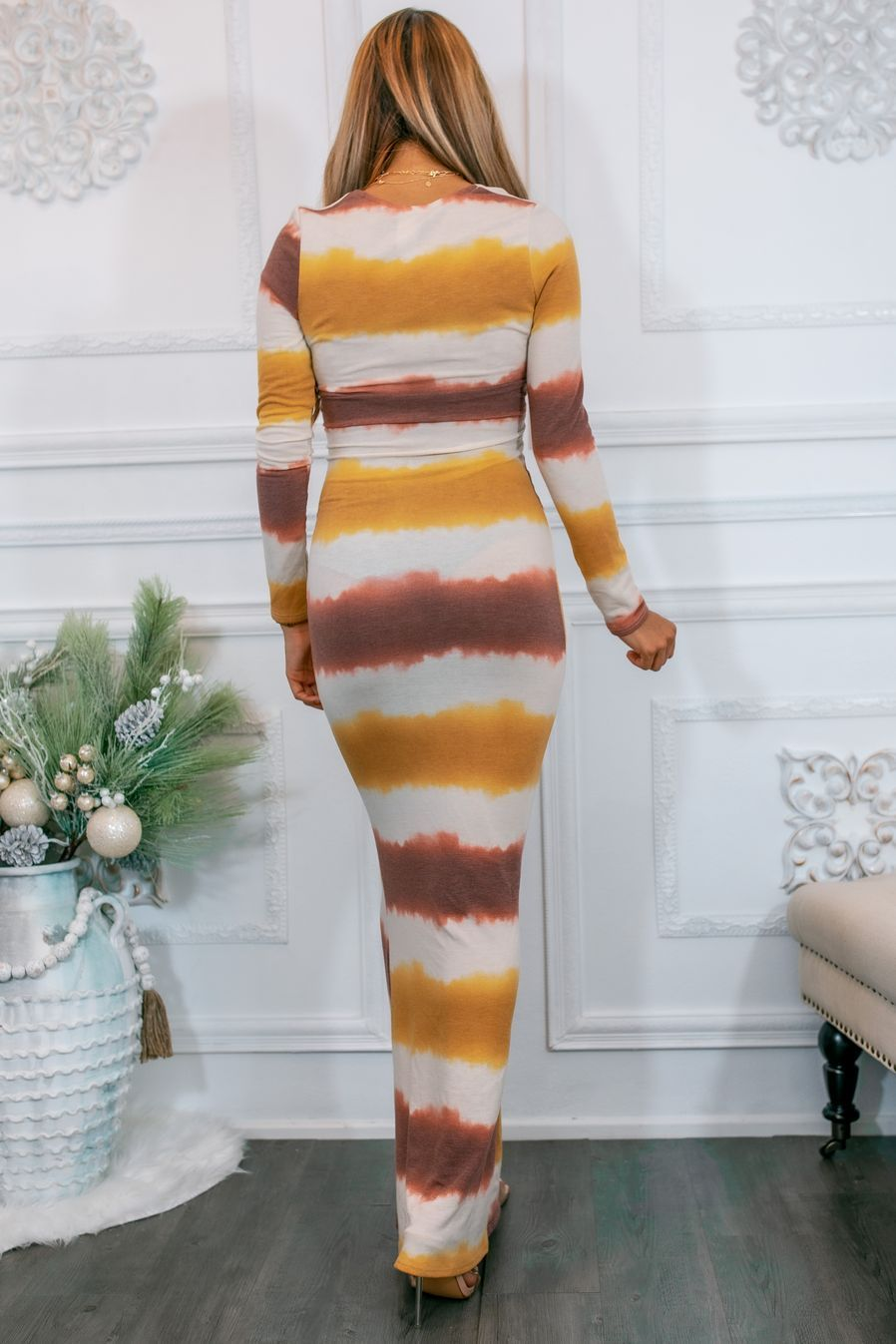 More Than A Chase Two Tones Tie Dye Maxi Dress