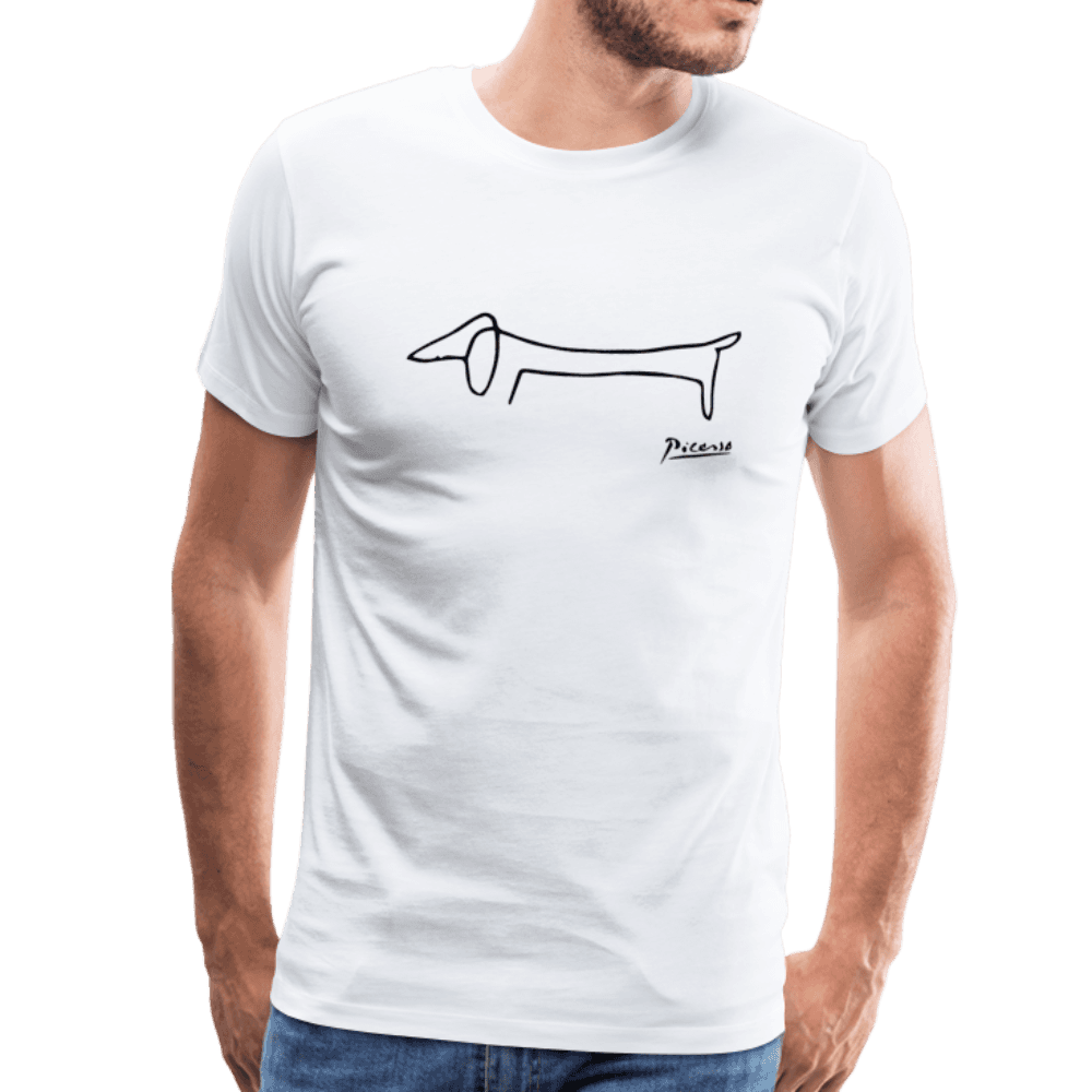 Pablo Picasso Dachshund Dog (Lump) Artwork T-Shirt