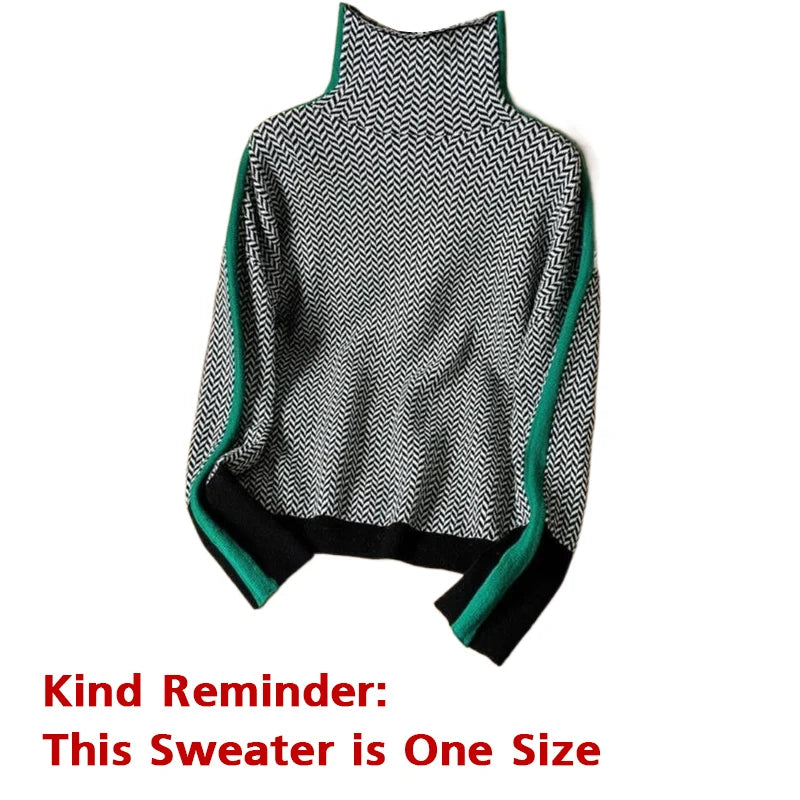 Turtleneck Sweater Knitted