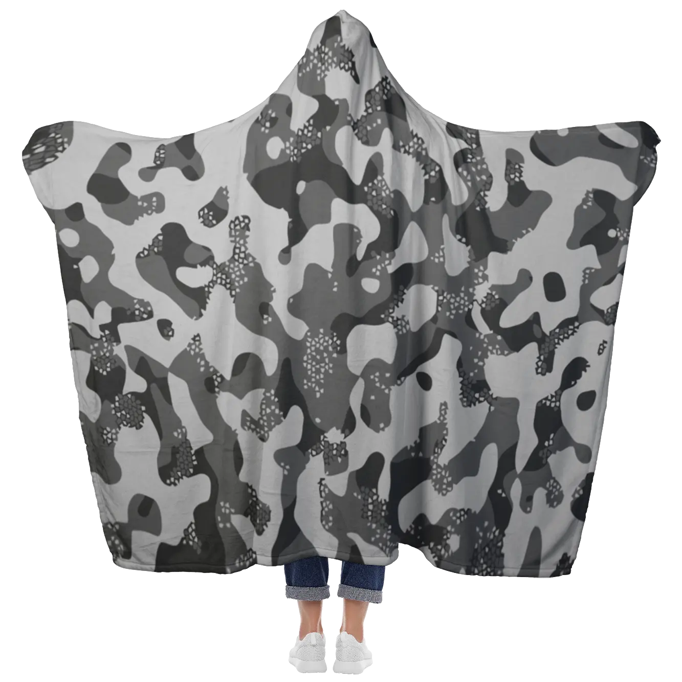 Camo Cozy Hoodie Blanket