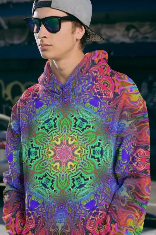 Kaleidiae Vibrant Men's Hoodie