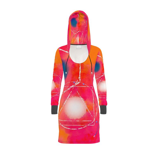 Sunburst Cozy Hoodie Dress