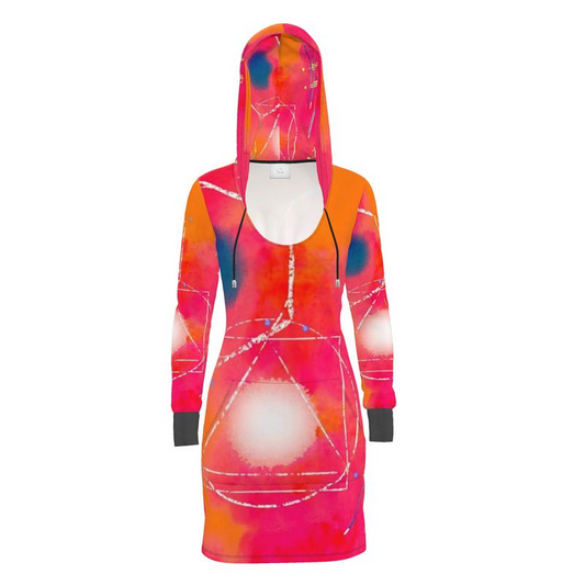 Sunburst Cozy Hoodie Dress