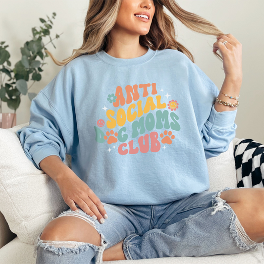 Anti Social Dog Moms Club Sweatshirt