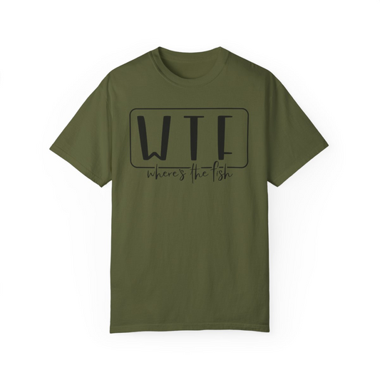 WTF – Where’s The Fish Unisex Garment-Dyed T-shirt