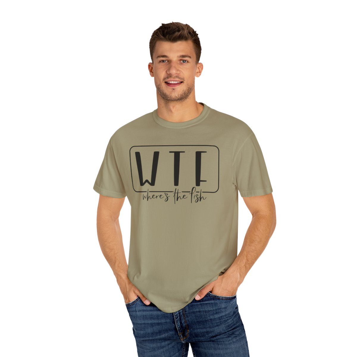 WTF – Where’s The Fish Unisex Garment-Dyed T-shirt