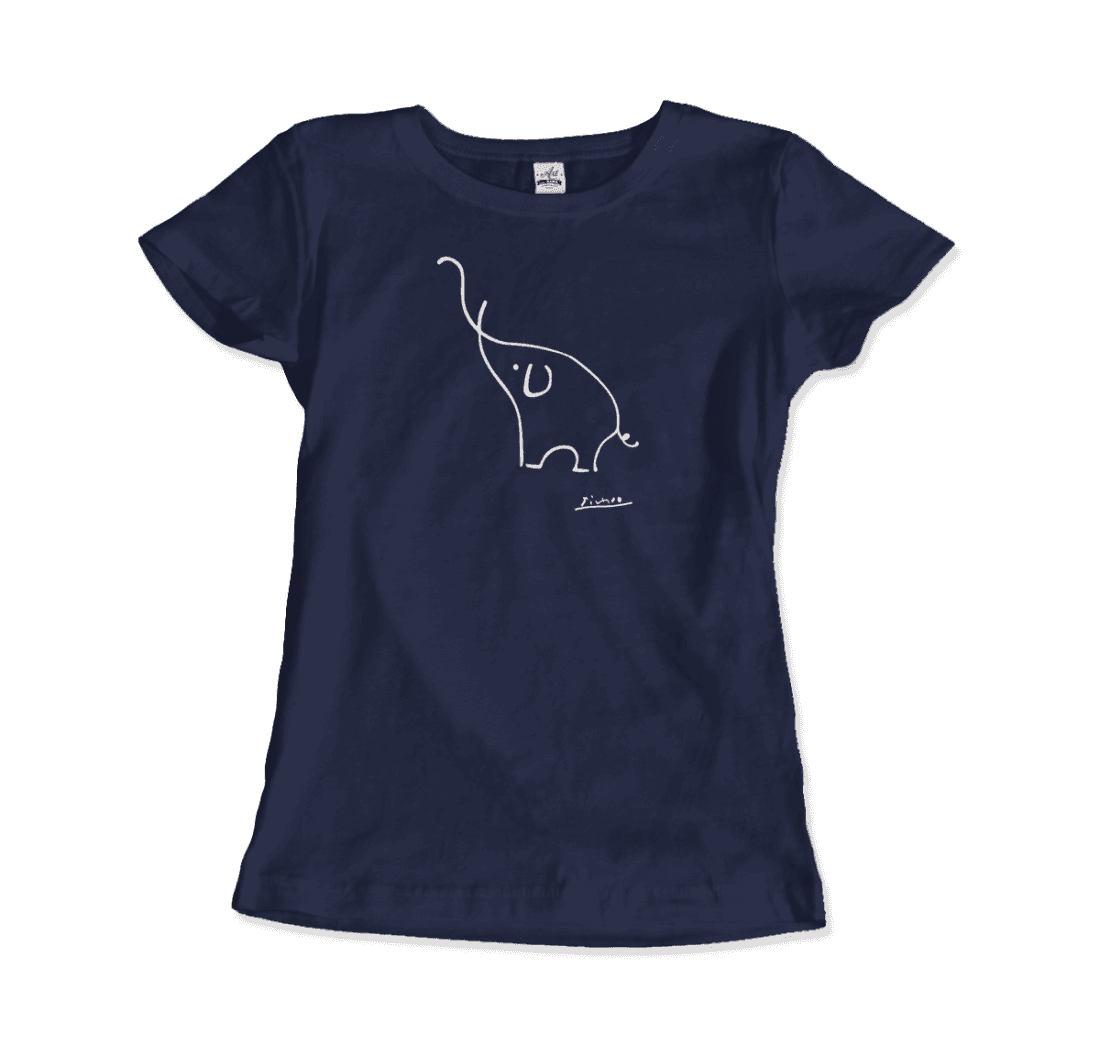 Pablo Picasso Elephant Sketch Artwork T-Shirt