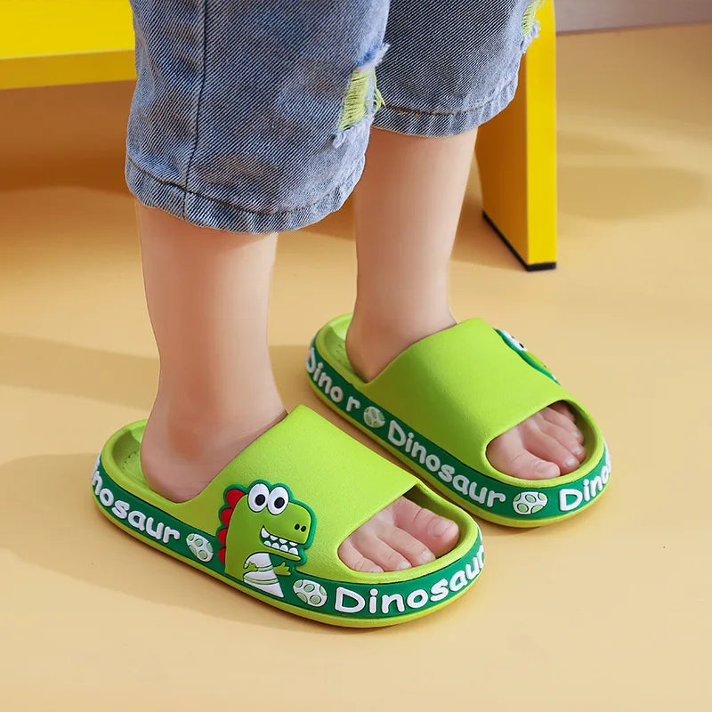 Non-slip Rubber Slippers Dinosaur for Children Multi-variant