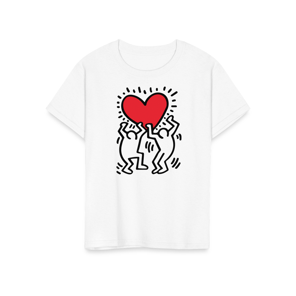 Men Holding Heart Icon, Street Art T-Shirt