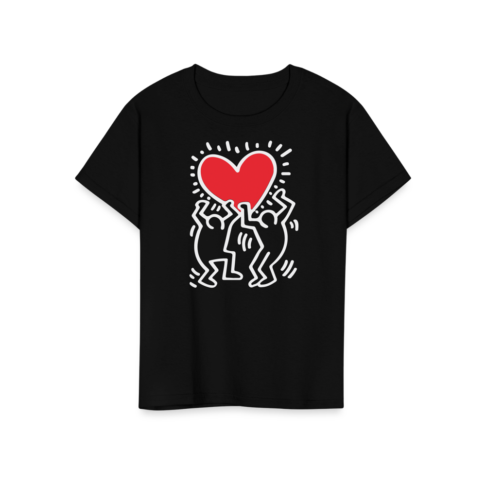 Men Holding Heart Icon, Street Art T-Shirt