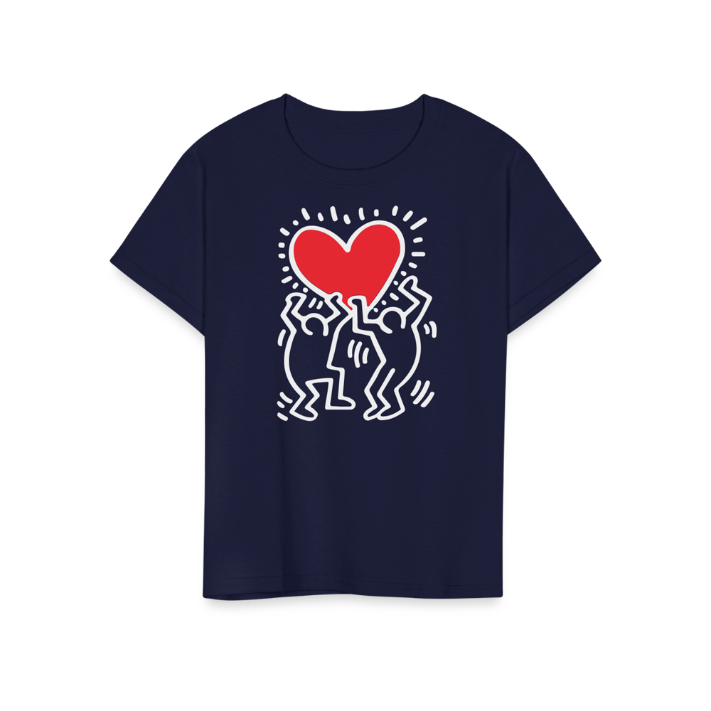 Men Holding Heart Icon, Street Art T-Shirt