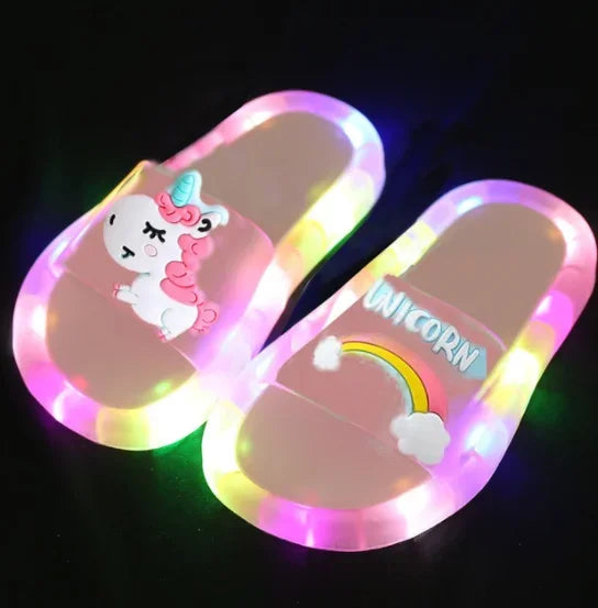 Unicorn Slippers with LED for children multivariant