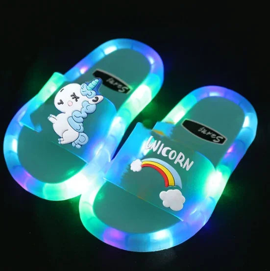 Unicorn Slippers with LED for children multivariant