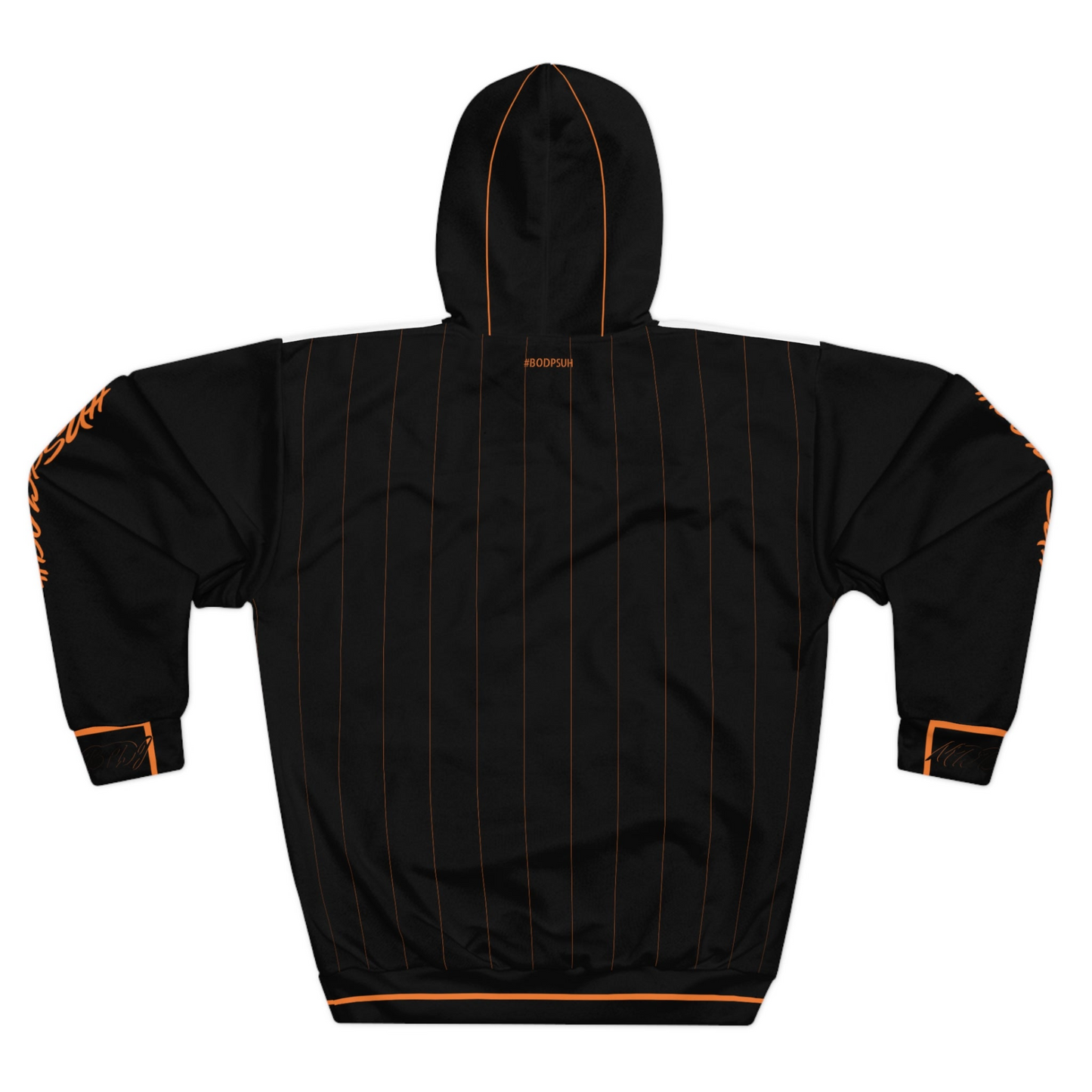 Toasty Orange Trim B&W MDBTDJ Hoodie