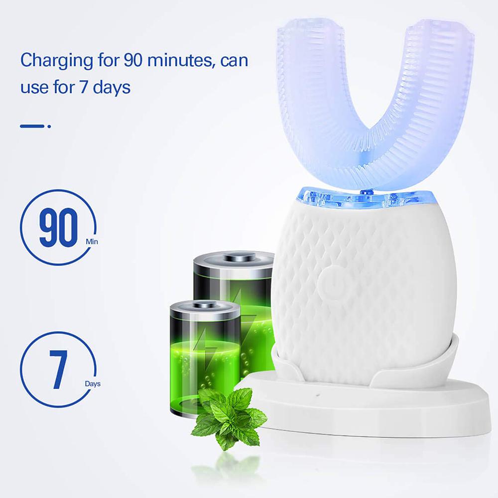 Silicone Electric Toothbrush 360° for Aldult Smart Automatic Whitening