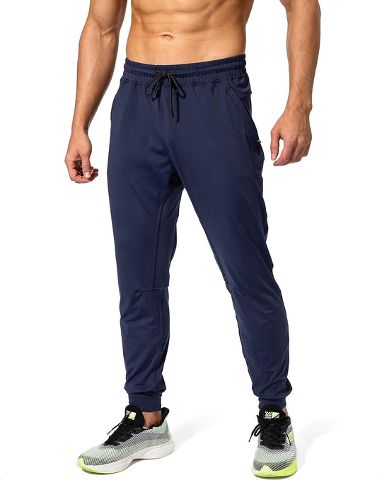 Men'S Sweatpants with Zipper Pockets Athletic Pants Traning Track Pants Joggers for Men Soccer, Running, Workout