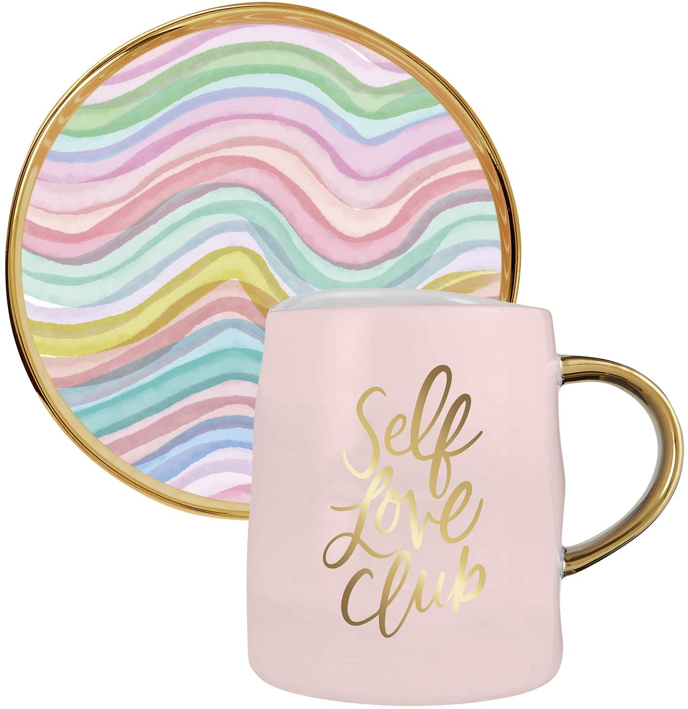 Self Love Club Artisanal Mug and Saucer Set