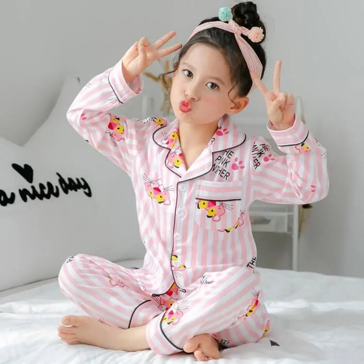 Kids' Long-Sleeved Pajamas