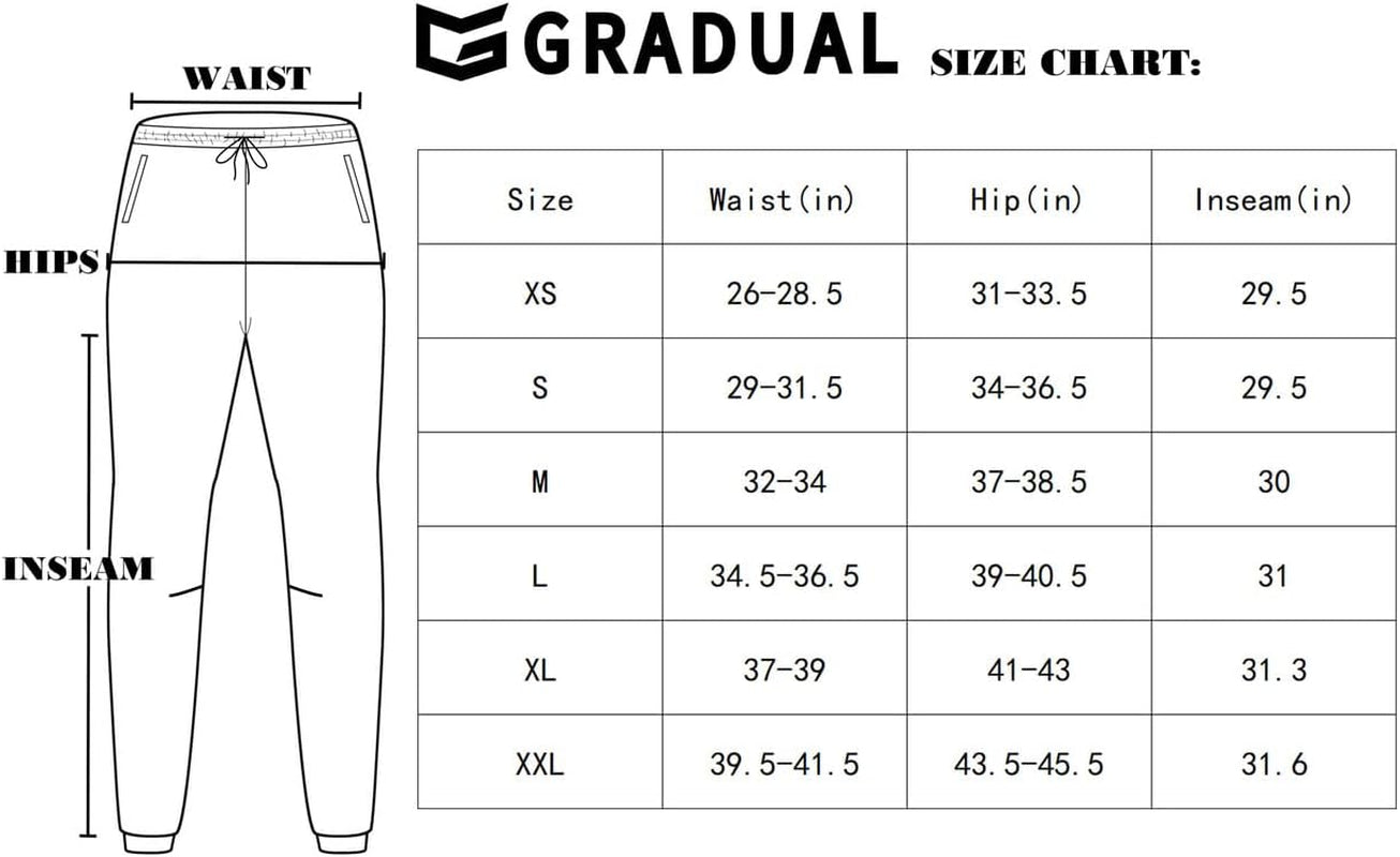 Men'S Sweatpants with Zipper Pockets Athletic Pants Traning Track Pants Joggers for Men Soccer, Running, Workout