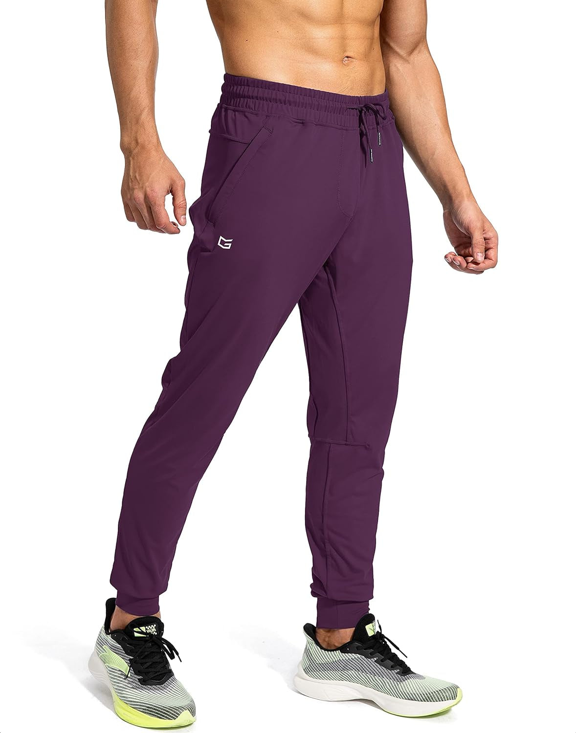 Men'S Sweatpants with Zipper Pockets Athletic Pants Traning Track Pants Joggers for Men Soccer, Running, Workout