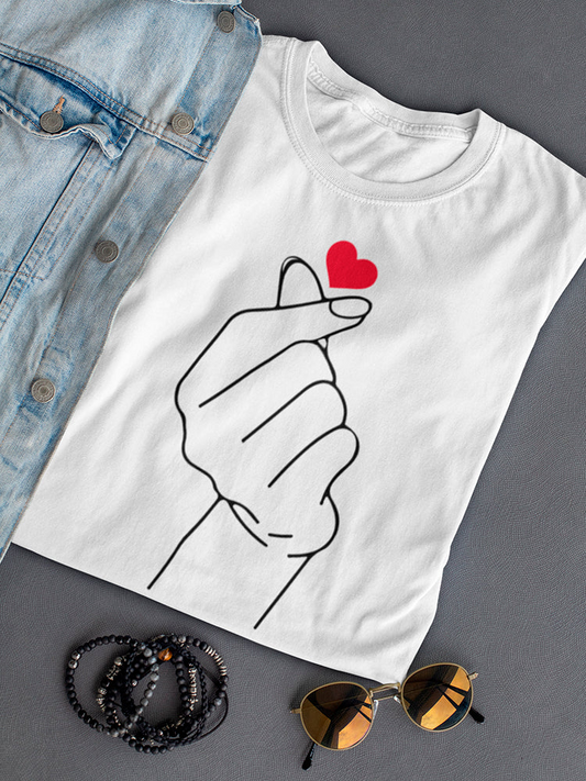 Heart Hand Gesture Women's T-shirt