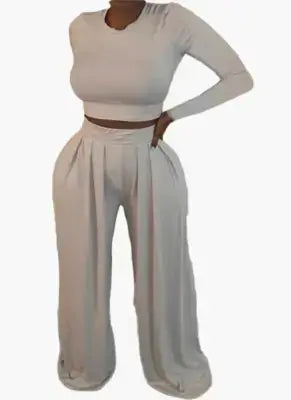 Sets Wide Two Piece Pants