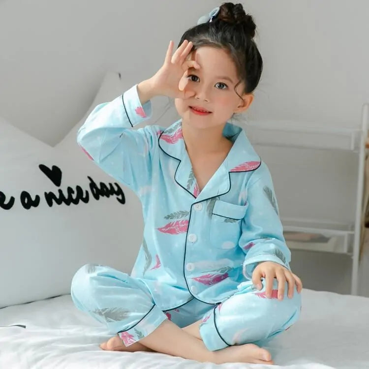 Kids' Long-Sleeved Pajamas