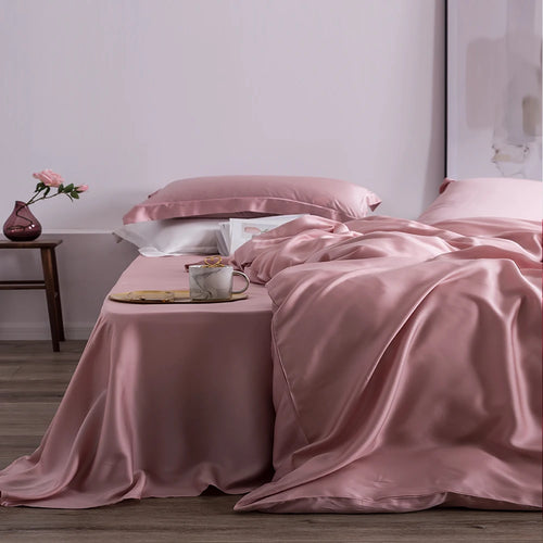 Wine Red 100% Silk Bedding Set