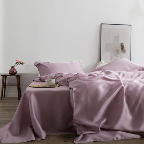 Wine Red 100% Silk Bedding Set