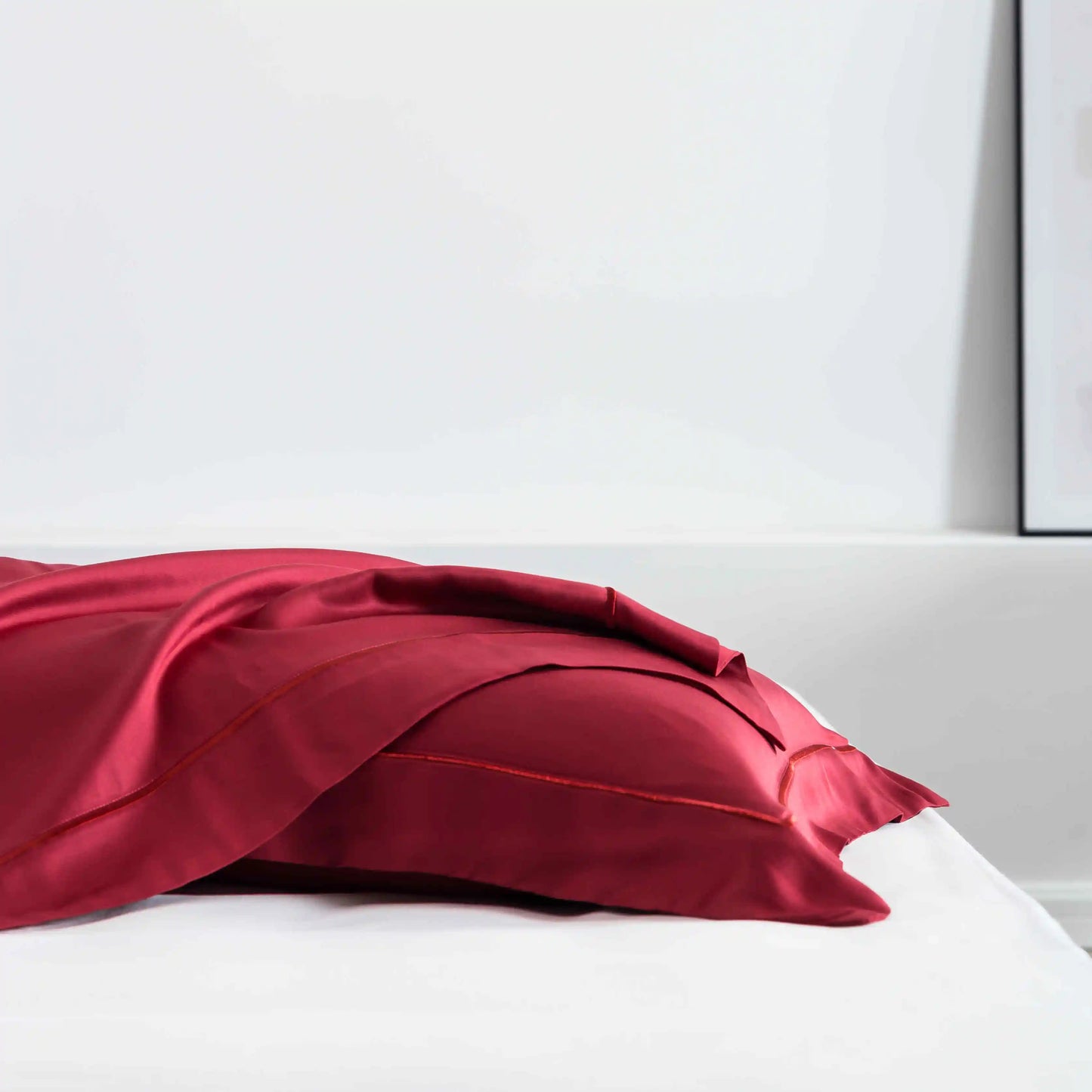 Wine Red 100% Silk Bedding Set