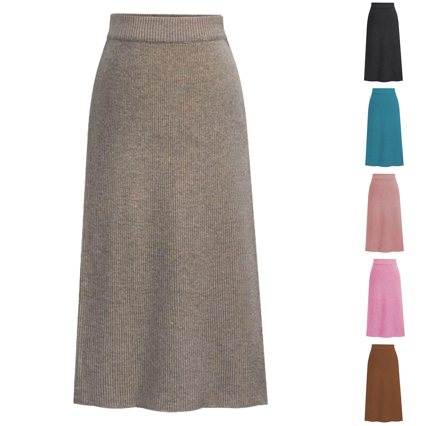 Women's Mid-Length Curdoroy Winter Skirt