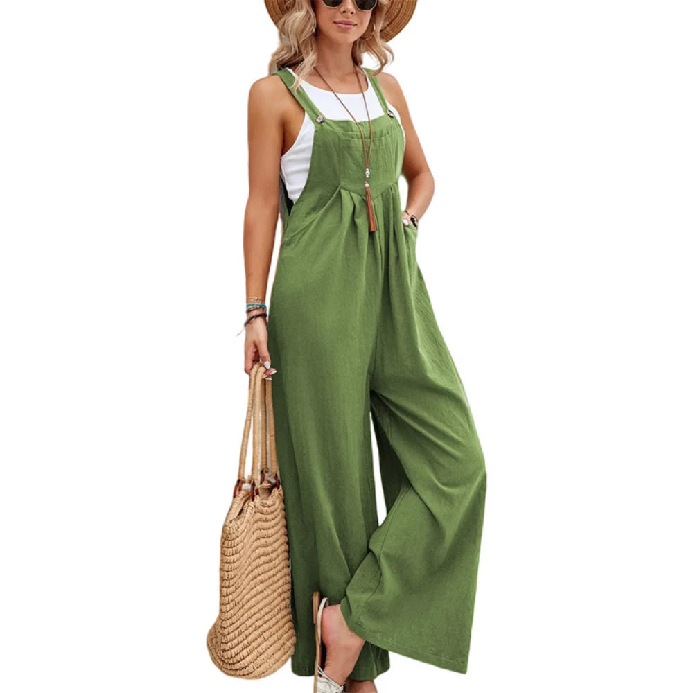 Women's Cargo Pants Jumpsuit