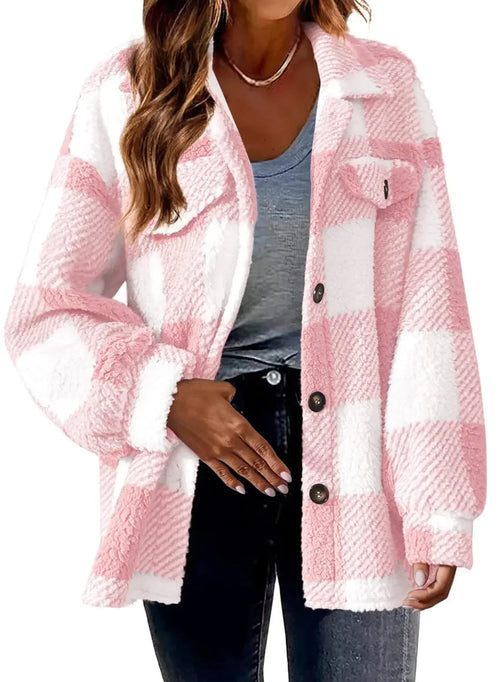 Women's Autumn and Winter Plaid Jacket