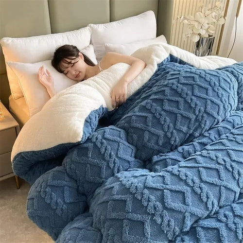 High End Thick-Warm Blanket-Artificial Lamb