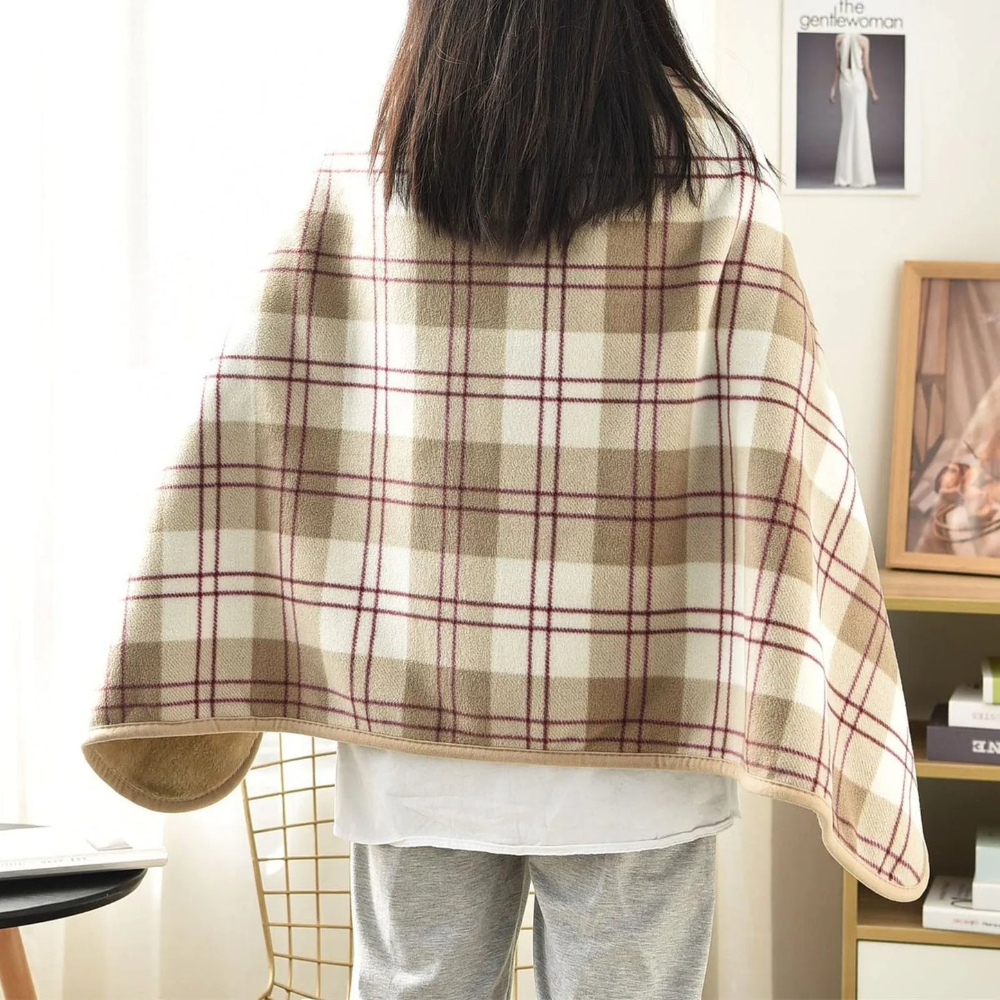 Wearable Soft Fleece Blanket Shawl