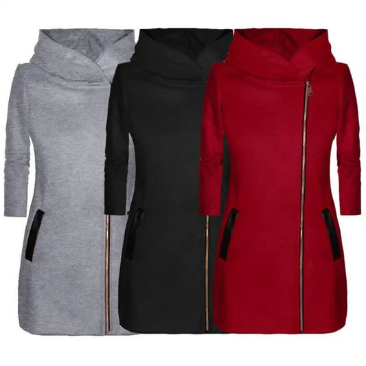 Womens Thick Wadded Hooded Coat