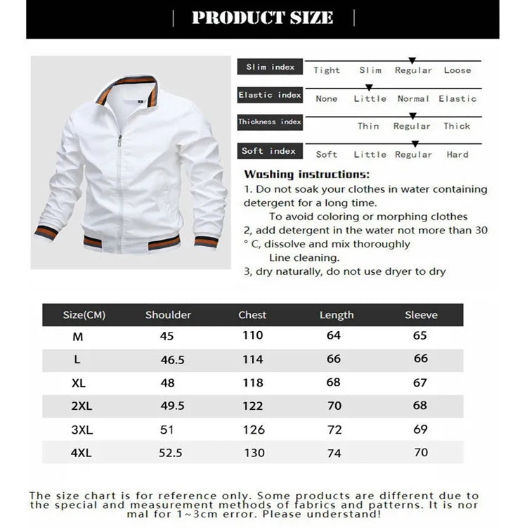 Men's Casual Zipper Jacket